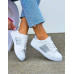 Adi Białe Trampki Buty Sportowe Ze Skóry