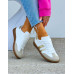 Białe Buty Sportowe Sneakersy SamBay Gold