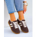 Czekoladowe Buty Sportowe Sneakersy SamBay Czekoladowe Buty Sportowe Sneakersy SamBay
