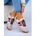 Beżowo-Bordowe Buty Sportowe Damskie News Beżowo-Bordowe Buty Sportowe Damskie News