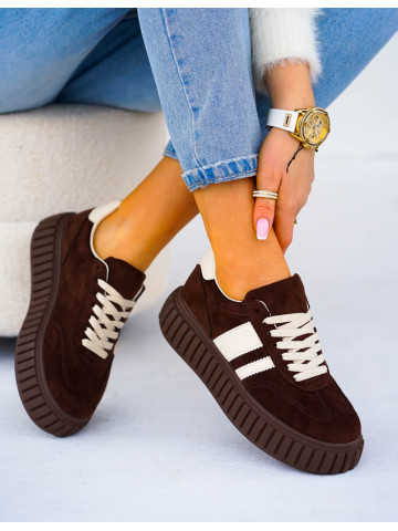 Czekoladowe Buty Sportowe Na Grubej Podeszwie Towards Czekoladowe Buty Sportowe Na Grubej Podeszwie Towards