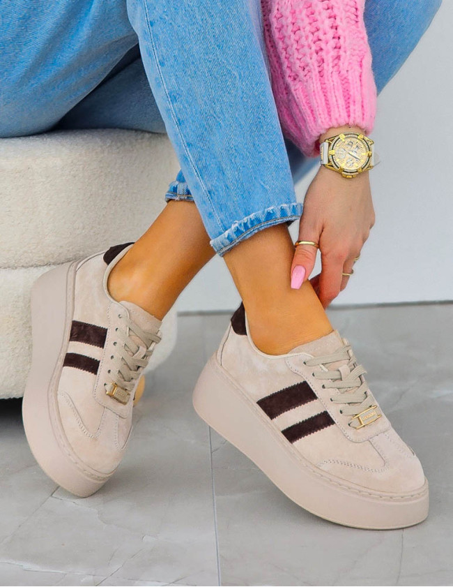 Premium Eleganckie Skórzane Sportowe Półbuty Trampki Eleya Premium Eleganckie Skórzane Sportowe Półbuty Trampki Eleya