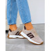 Premium Eleganckie Skórzane Sportowe Półbuty Trampki Cappuccino Premium Eleganckie Skórzane Sportowe Półbuty Trampki Cappuccino