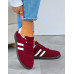 Bordowe Buty Sportowe Sneakersy Comfort Bordowe Buty Sportowe Sneakersy Comfort