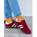 Bordowe Buty Sportowe Sneakersy Comfort Bordowe Buty Sportowe Sneakersy Comfort