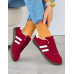 Bordowe Buty Sportowe Sneakersy Comfort Bordowe Buty Sportowe Sneakersy Comfort