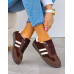 Czekoladowe Buty Sportowe Sneakersy Comfort Czekoladowe Buty Sportowe Sneakersy Comfort