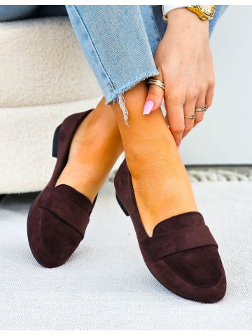 Klasyczne Czekoladowe Zamszowe Mokasyny Infinito Klasyczne Czekoladowe Zamszowe Mokasyny Infinito