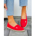 Czerwone Espadryle Mokasyny Na Plecionej Podeszwie Must Czerwone Espadryle Mokasyny Na Plecionej Podeszwie Must