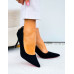 Eleganckie Czarne Zamszowe Szpilki Czólenka Yes Saint Eleganckie Czarne Zamszowe Szpilki Czólenka Yes Saint
