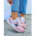 Biało-Różowe Buty Sportowe Damskie Niu Bee Street Biało-Różowe Buty Sportowe Damskie Niu Bee Street