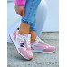 Biało-Różowe Buty Sportowe Damskie Niu Bee Street Biało-Różowe Buty Sportowe Damskie Niu Bee Street