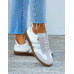 Białe Buty Sportowe Sneakersy SamBay Silver
