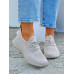 Lekkie Beżowe Buty Sportowe Damskie Soft 