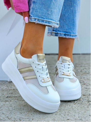 Premium Eleganckie Sportowe Półbuty Skóra Naturalna Carins