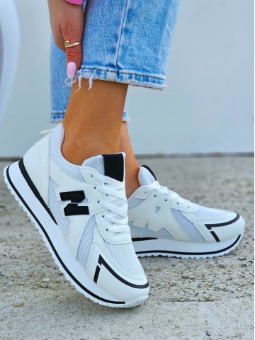 Białe Buty Sportowe Damskie New Blanced City