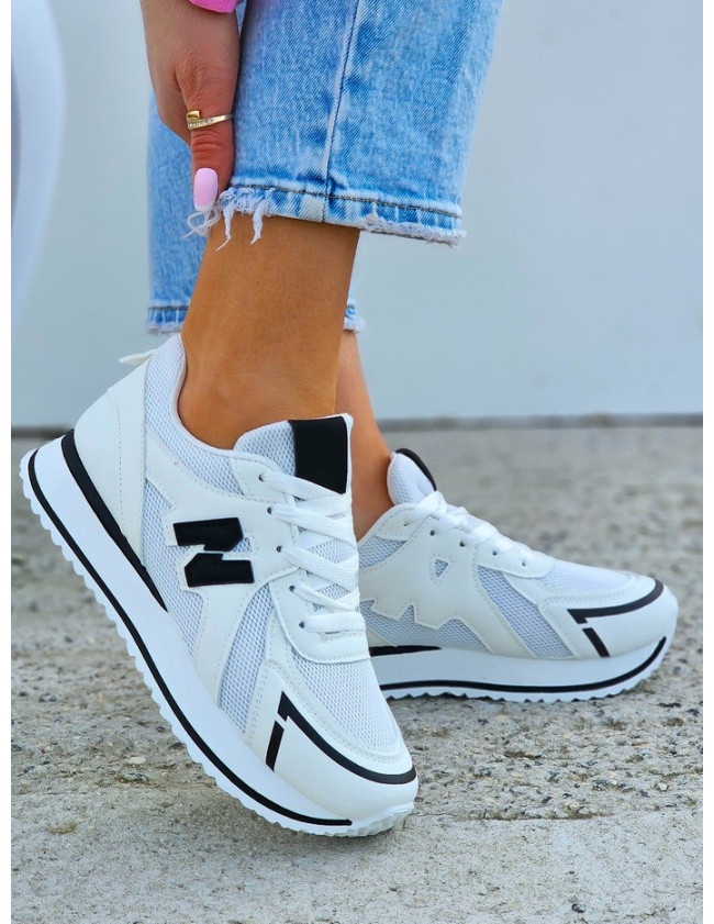 Białe Buty Sportowe Damskie New Blanced City