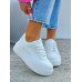 Białe Buty Sportowe Na Platformie ALQ
