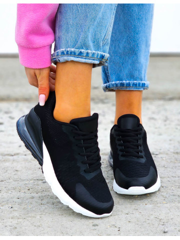 Czarno-Białe Sneakersy Buty Sportowe New Blances