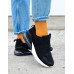 Czarno-Białe Sneakersy Buty Sportowe New Blances