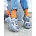 Szare Buty Sportowe Sneakersy Na Platformie Sketchars