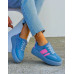 Niebieskie Buty Sportowe Na Platformie You Go
