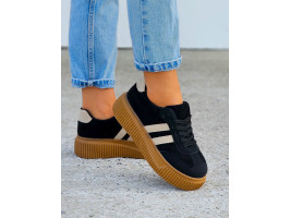 Czarne Buty Sportowe Na Platformie You Go