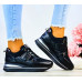 Eleganckie Czarne Buty Sportowe Damskie Sneakersy Rio