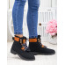 Trapery Buty Zimowe Botki Ocieplane Solid