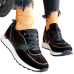 Czarne Eleganckie Klasyczne Buty Sportowe Damskie Empire