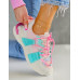 Kolorowe Buty Sportowe Na Platformie Slim Fit Green
