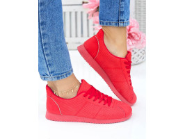 Lekkie Buty Sportowe Klasyczne Sneakersy Soft Red