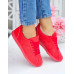 Lekkie Buty Sportowe Klasyczne Sneakersy Soft Red