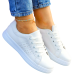 Białe Mięciutkie Trampki Ze Skóry Slim Fit Classic