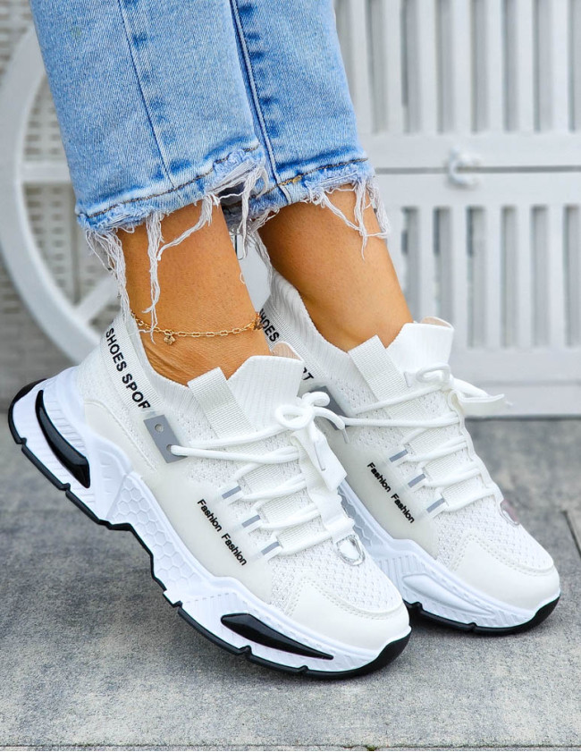 Białe Sneakersy Na Platformie Buty Sportowe Balenciga