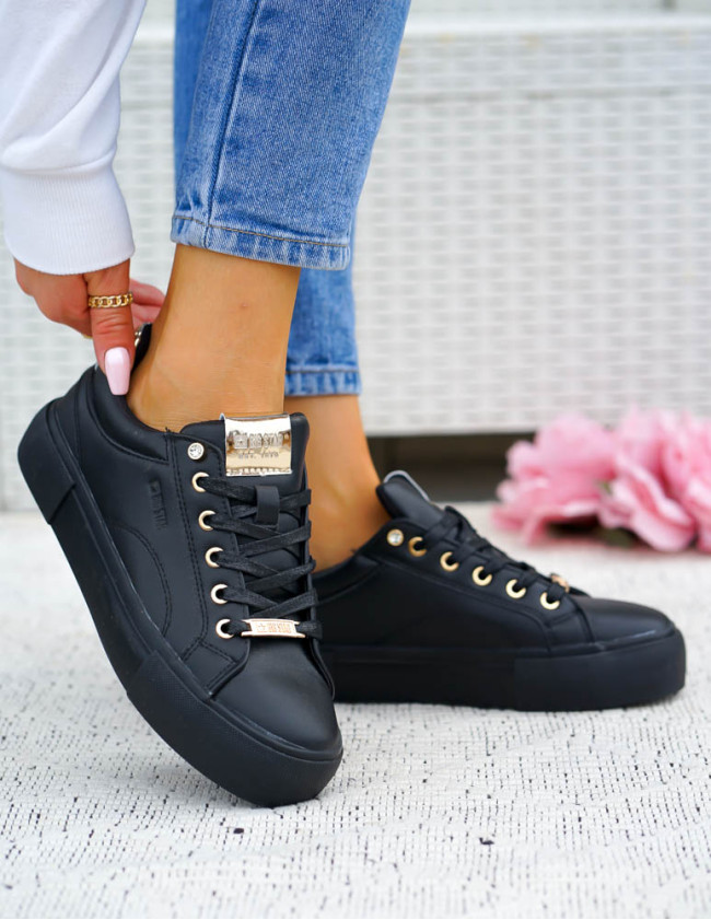 Sneakersy  Buty Sportowe Damskie Big Star NN27409 Czarne