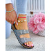 Czarne Eleganckie Profilowane Bio Klapki Comfort Jess
