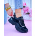 Czarne Klasyczne Buty Sportowe Sneakersy Michell