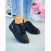 Czarne Klasyczne Buty Sportowe Sneakersy Proffesional