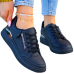 Czarne Klasyczne Buty Sportowe Sneakersy Proffesional