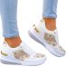 Biało-Złote Sneakersy Buty Sportowe Damskie Lus Vittron