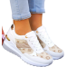 Biało-Złote Sneakersy Buty Sportowe Damskie Lus Vittron