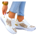 Biało-Złote Sneakersy Buty Sportowe Damskie Lus Vittron