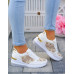 Biało-Złote Sneakersy Buty Sportowe Damskie Lus Vittron