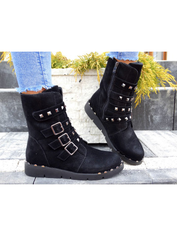 Botki Zimowe Buty Damskie Trapery Workery Freez