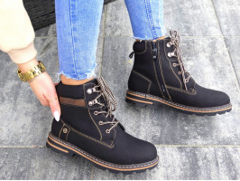 Buty Zimowe Ocieplane Trapery Botki Timberki