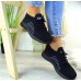 Buty Sportowe Damskie Trampki Buty Sportowe Czarne Fill 