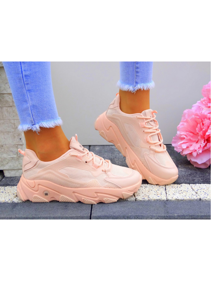 sneakersy na grubej podeszwie białe