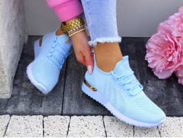 Lekkie Buty Sportowe Damskie Niebieskie