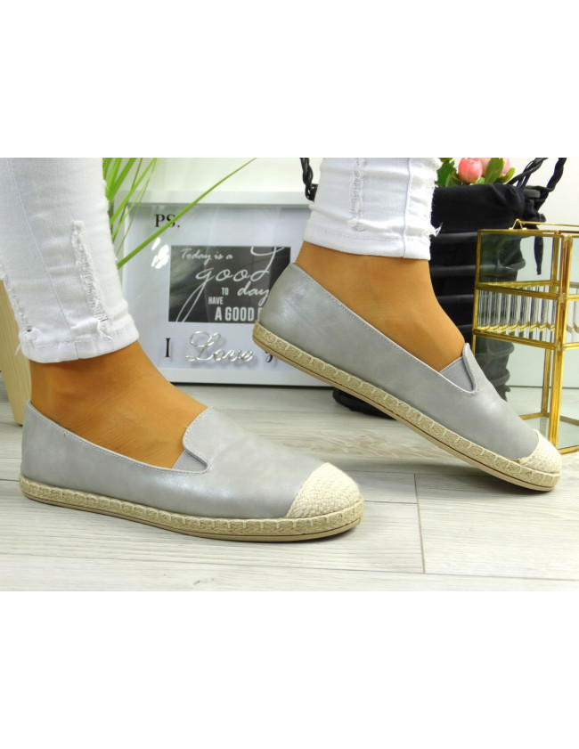 ESPADRYLE BALERINKI TRAMPKI TENISÓWKI GREY